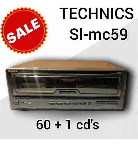 Technics Sl-mc59 Reproductor De Cd Changer / A Reparar