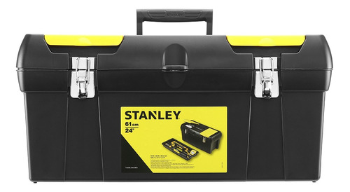 Caja De Herramientas Stanley 1-92-066 De Plástico 26cm X 48.9cm X 24.8cm Negra Y Amarilla