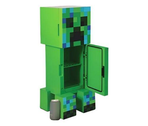 Minecraft Mini Refrigerador Creeper De 62 Cms Y 2 Puertas