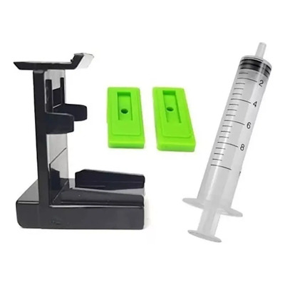 Ryscom Clip Universal Purgador Cartuchos De Tinta Compatible Con Canon Y Hp Gomas De Silicon Guantes Broca Manual Adaptador Jeringa Compatible Con Cabezales Sistema De Tinta Continua Negro Y Color | MercadoLibre