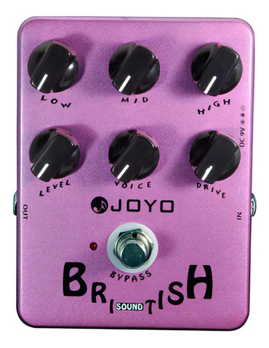 Pedal De Guitarra Joyo British Sound Amp Simulator Jf-16 Cor Roxo