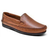  Mocassim Sapatilha Casual Slip  Masculino Couro Legitimo 