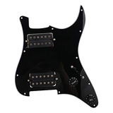 Pickguard Hh Para Guitarra Eléctrica, 3 Capas, Negro