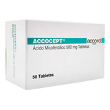 Ácido Micofenólico 500 Mg Accocept Caja Con 50 Tabletas