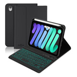 Boriyuan iPad Mini 6 Keyboard Case 2021, 7 Colors Backlit...