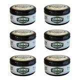 Set 6 Pomada Para El Cabello Legends Easy Hold Barbero 40grs