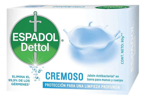 Jabón Antibacterial  Cremoso X80gr Espadol