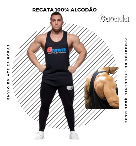 Regata Treino Academia Cavada  Growth Original