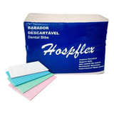 Babador Odontológico Impermeável Hospflex C/100 Várias Cores