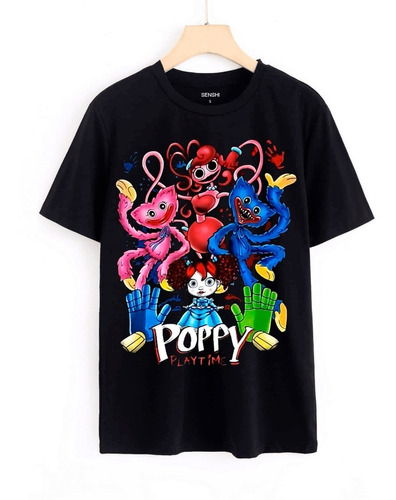 Polera Huggy Wuggy Poppy Playtime Niños Dtf Senshi Cod 002