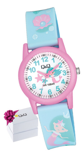 Reloj Niña Qq Sirenita Infantil Contra Agua Original Número 