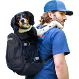 Mochila Ajustable Para Transportar Perros Hasta 14k Negra L