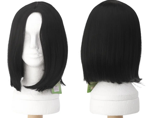 Peruca Curta Cosplay Long Bob Sem Franja Wig Cores Fantasia