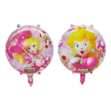 10 Globos Redondos De Princesa Peach 18 Pulgadas Decoracion