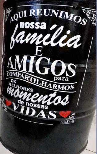 Adesivo Decorativo Para Tambor Familia & Amigos Médio