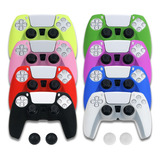 Capa Protetora Silicone Controle Ps5 + Par Grip Brinde