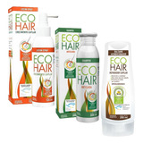 Combo Eco Hair Anticaida Crecimiento Cabello Locion Sham Aco