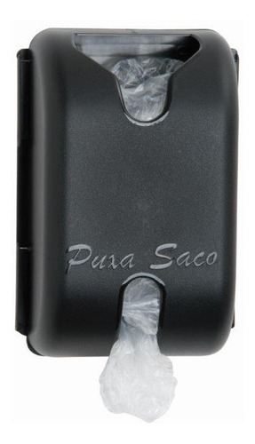 Puxa Saco / Porta Sacola Plástica Preto - Adesivo Parede 3m