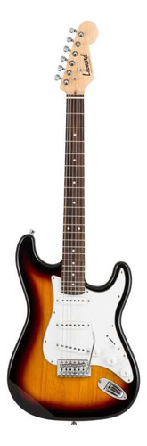Guitarra Leonard Le362 Stratocaster De Aliso Black Con Diapa