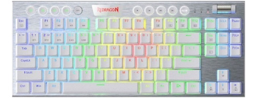 Teclado Gamer Redragon K622w Horus Tkl Blanco Cable Red Sp