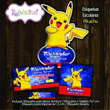 Kit Imprimible Editable Etiqueta Escolar  Pikachu Ver Promo