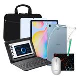 Kit Capa C/ Teclado + Mouse Luva P/tablet Galaxy Tab S6 Lite