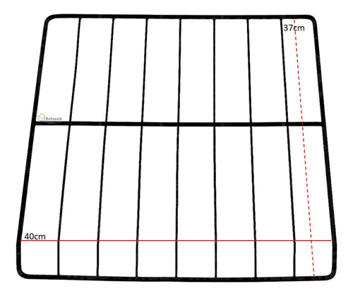 Parrilla Para Horno 40x37cm Estufa Mabe, Original 