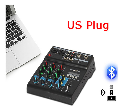 Tarjeta De Sonido Profesional Para Dj Pc Usb Bluetooth 4 Can