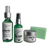 Kit Skincare Dermolimpiador Tonico Gel Facial Y Crema Facial