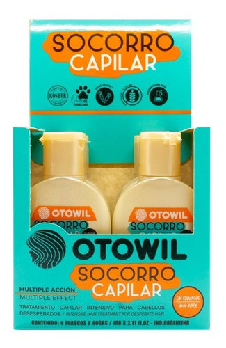 Otowil Socorro Capilar Sin Enjuague Caja X 6un Frasco 60cm3