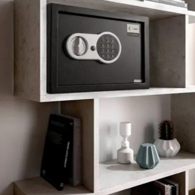Caja Fuerte Grande Metálica De Seguridad 38x30x30 Cm Color Negro Diseño Oculto Empotrable Apertura Con Código Numerico Y Llaves Para Dinero Joyeria Documentos Ideal Casa Negocios | Envío gratis