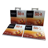 Lote 4 Dvd-r Sony - 4.7 Gb - Lacrados