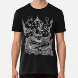 Remera Arte Minimalista De Dark Ganesh Yoga Algodon Premium