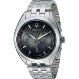 Relógio Bulova Curv Precisionist 96a186 Orig Silver Black