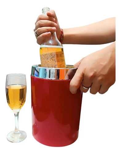 Frapera Balde Enfriador De Botella Champagne Vinos Elegante
