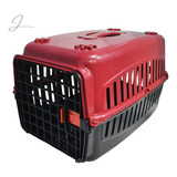 Caixa Transporte Pet Cachorro Gato Coelho N3 Porte Grande Cor Vermelho