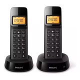 Telefonos Inalambricos Duo Philips D1402b/77