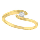 Amor Eterno - Anillo Ondas / Oro Sólido 14k