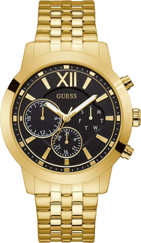 Reloj Pulsera  Guess Gw0068g3 Tono Doradonegro