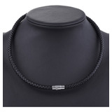 Gargantilla Collar De Cuero Para Hombre Elegante Masculina