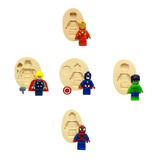 Molde De Silicone Lego Super Heroes, Vingadores Rb149