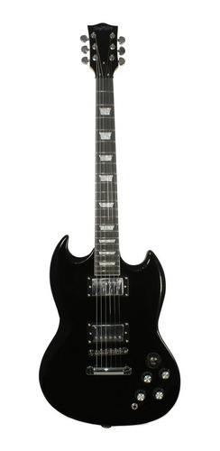 Guitarra Eléctrica Smithfire Sg-310 Paquete Negra Con Funda