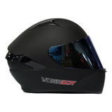 Casco Vossdot Jh801 Negro Mate Doble Visor