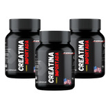 3x Creatina Importada 1500mg 60 Cápsulas Massa Muscular