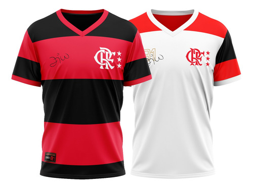 Kit 2 Camisas Flamengo Zico Libertadores E Mundial 1981