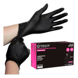 Guantes De Nitrilo Tresor Color Negro Talla L Caja X100 Unid