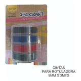 Cinta Etiqueta Para Rotuladora Motex Original 9mmx3mt X4und