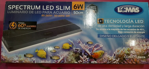 Lampara Con Tapa 50 Cm Spectrum Led Slim 6 W