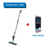 Kit Rodo Mop Spray Com Reservatório Água + Refil Microfibra
