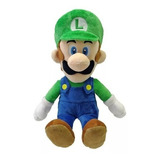 Peluche Muñeco Luigi De Mario Bross 40cm Grande Suave